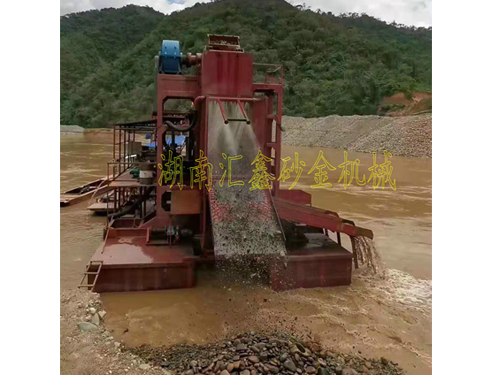 玻利維亞 淘金船工作現場 4